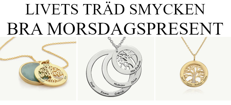 Morsdagspresent - Livets träd smycken till mamma