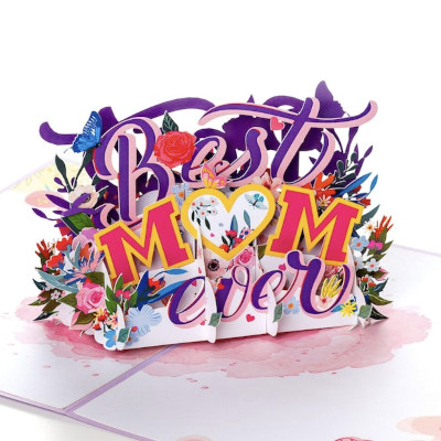 Pop up mors dag kort till världens bästa mamma