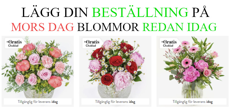 Mors dag blommor - Skicka blomsterbud till mamma 2025